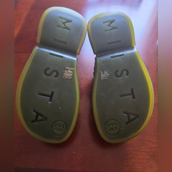 Miista Black and Green Mules - Picture 7 of 8